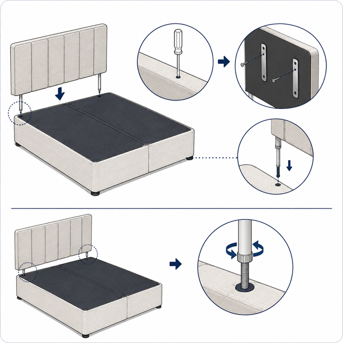 Attach your headboard