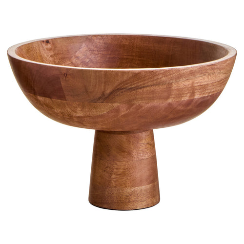 Mia Mango Wood Pedestal Bowl