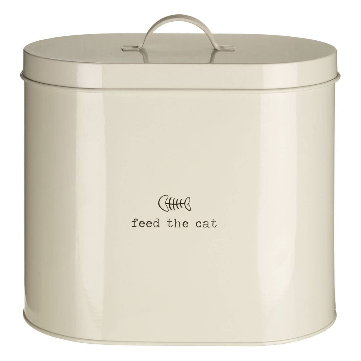 Tinkerbell Pets Cream Cat Food Storage Bin with Scoop 6.5 Litre