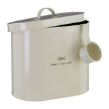 Tinkerbell Pets Cream Cat Food Storage Bin with Scoop 6.5 Litre