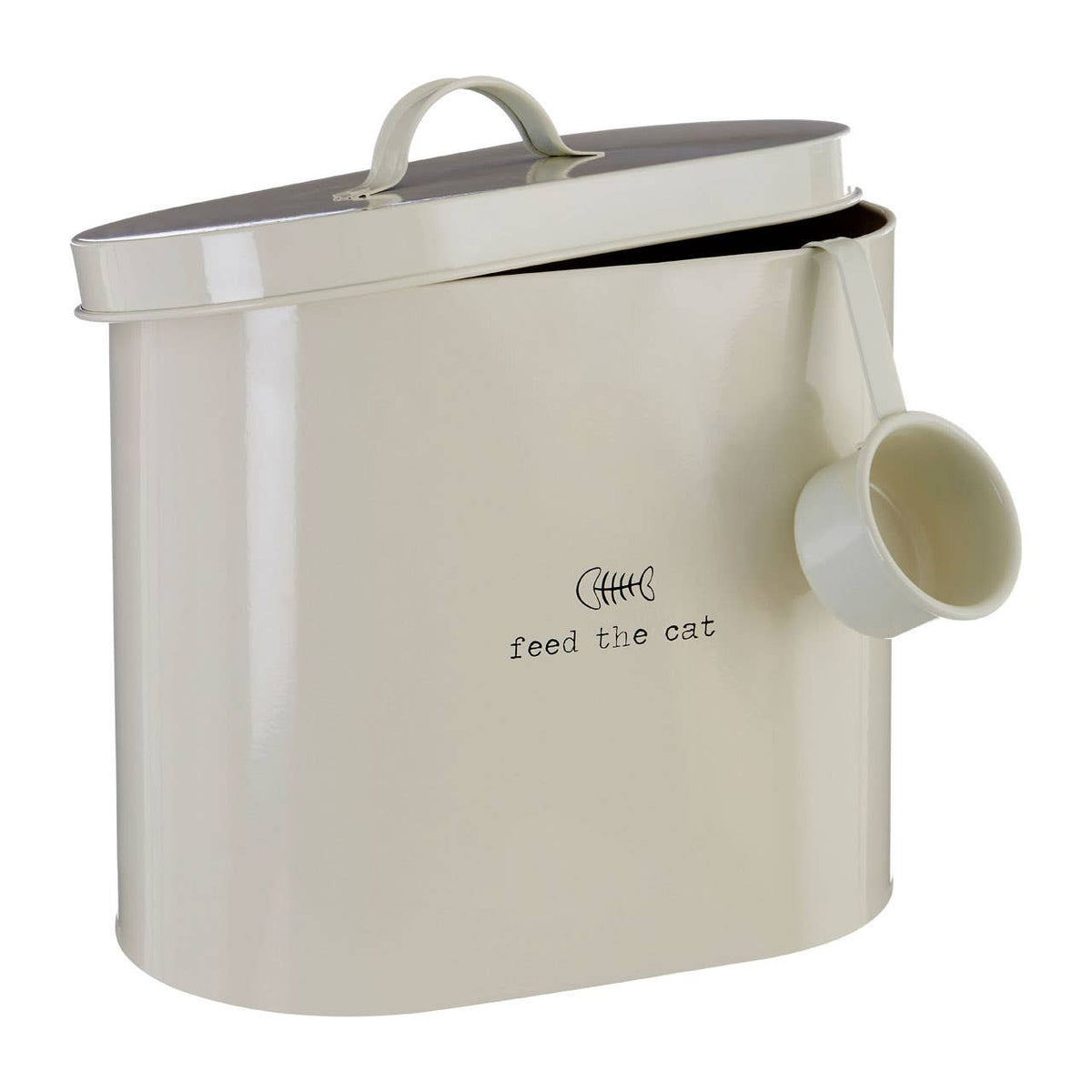 Tinkerbell Pets Feed The Cat Food Storage Bin with Scoop 2.8 Litre