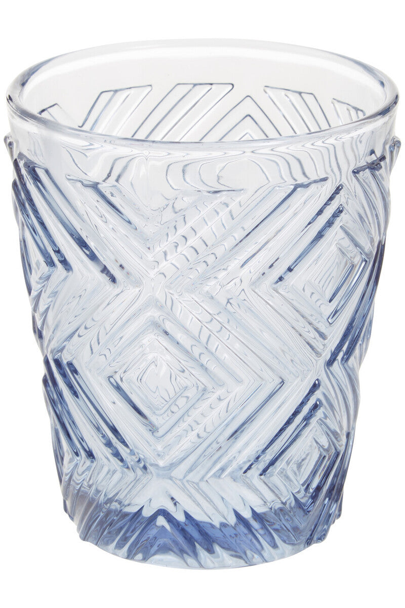 Eve Set Of Four Embossed Blue Tumblers