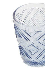 Eve Set Of Four Embossed Blue Tumblers