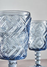 Eve Set Of Four Blue Wine Glasses