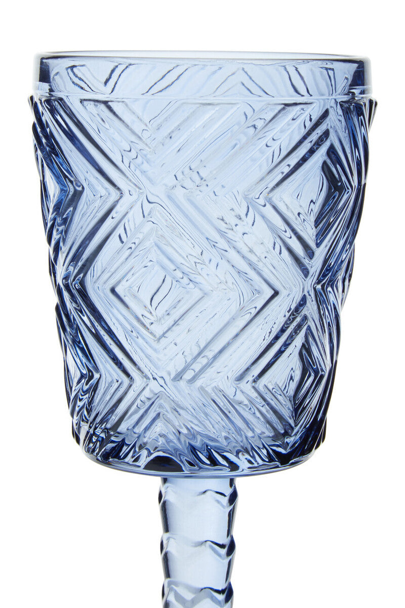 Eve Set Of Four Blue Wine Glasses