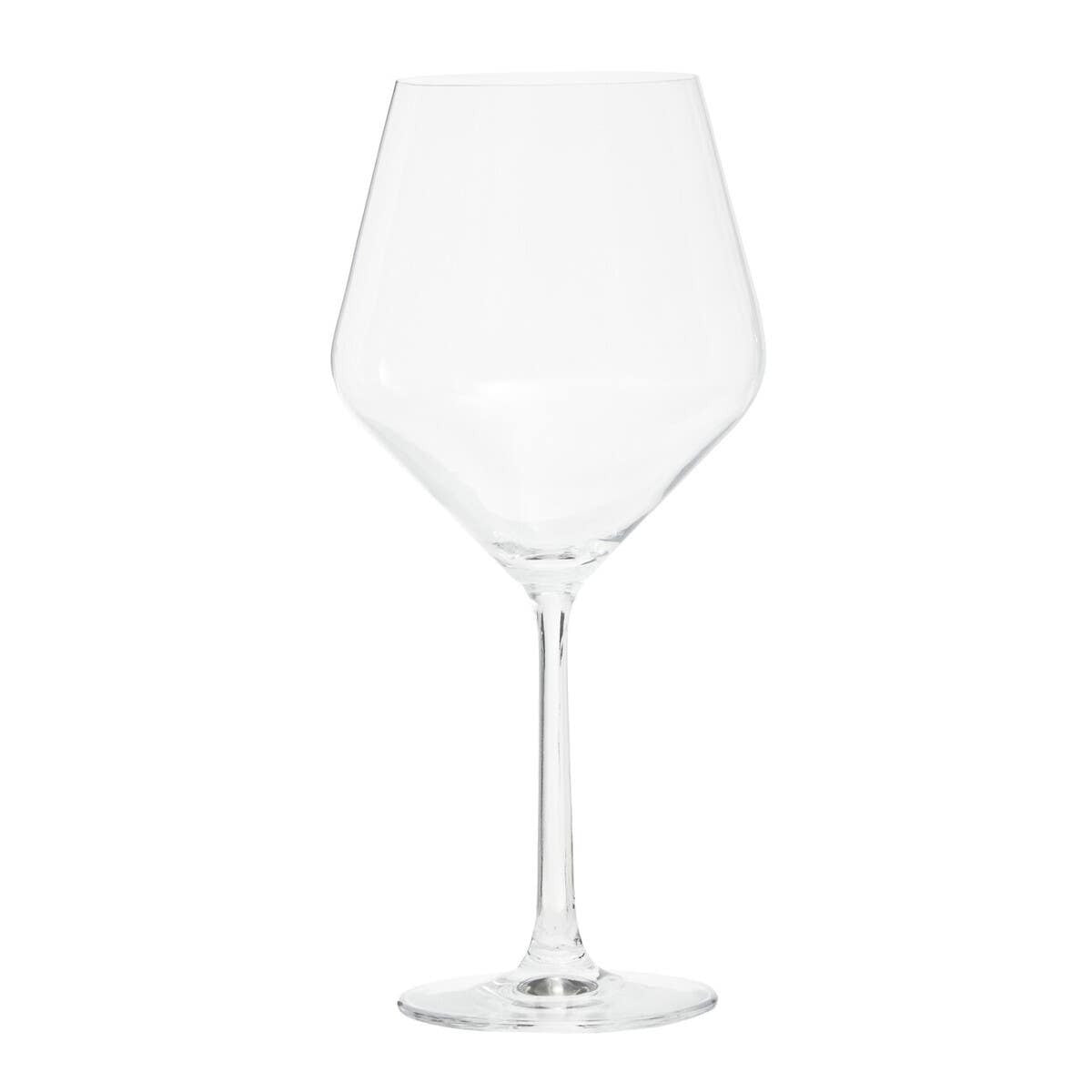 Edward Set Of 2 Crystal Burgundy Glasses