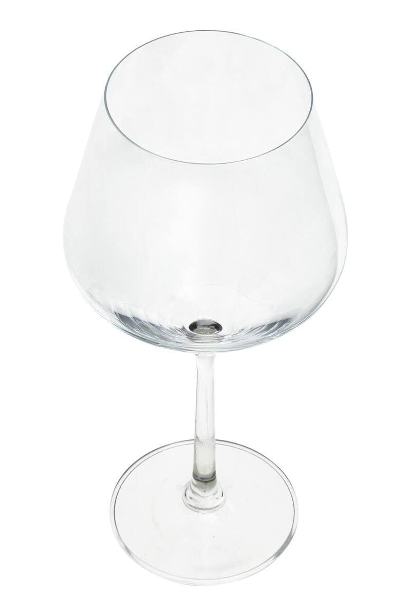 Edward Set Of 2 Crystal Burgundy Glasses