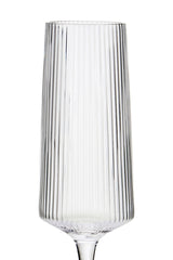 Bradley Set of Four Ribbed Champagne Glasses
