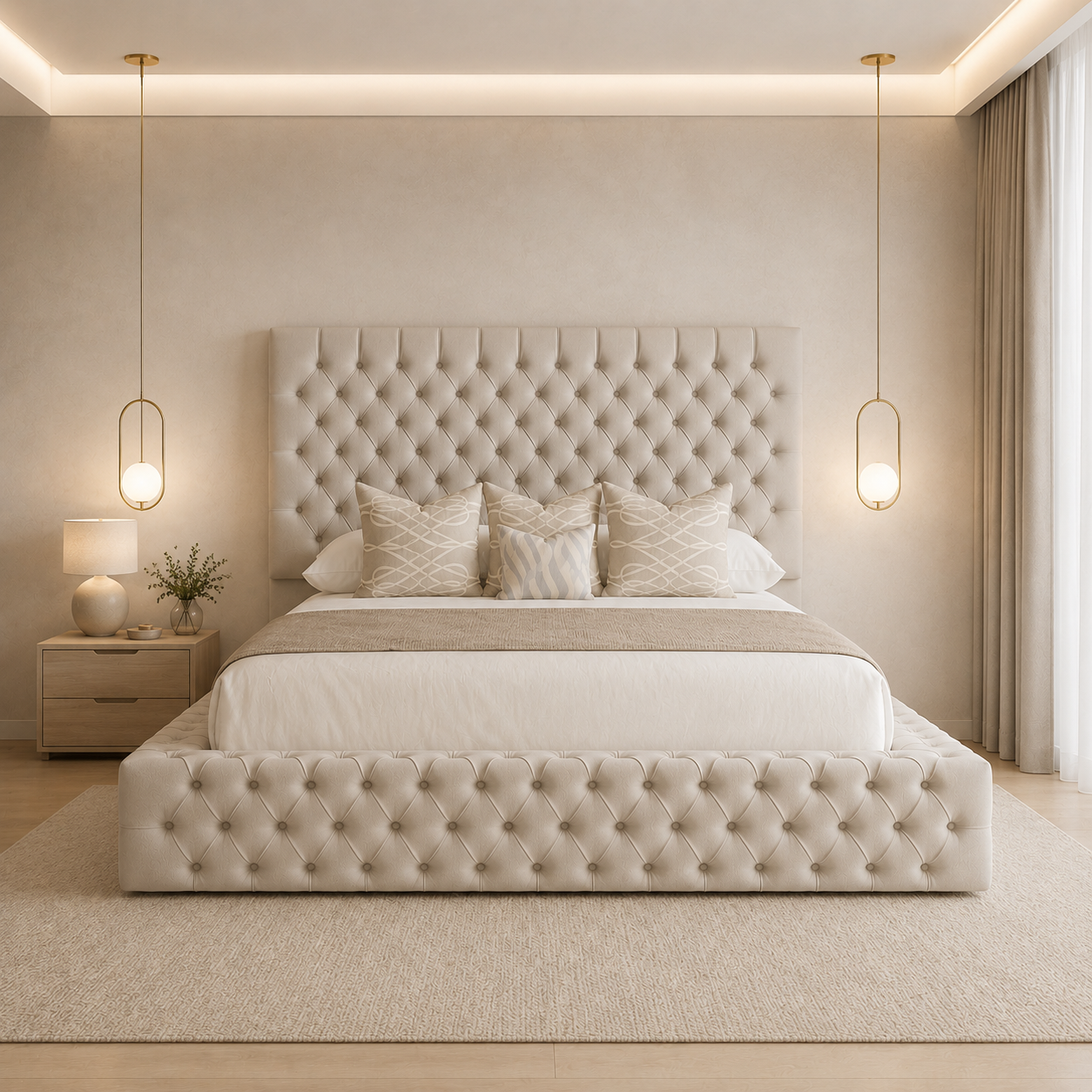 Isaiah Upholstered Bed - Isaiah