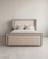Nathaniel Wing Wingback Upholstered Bed - Nathaniel