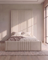 Jonah Panelled Upholstered Bed - Jonah