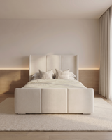 Zechariah Winged Headboard Upholstered Bed - Zechariah