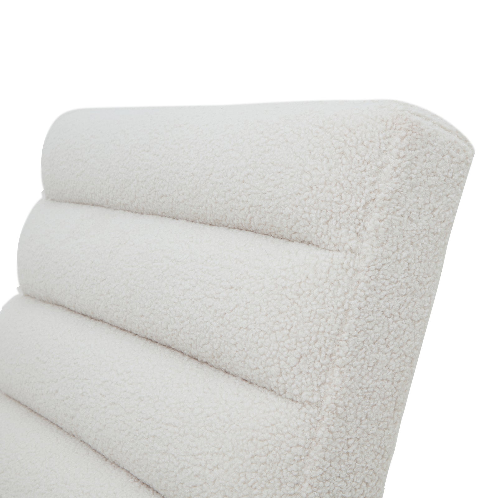 Bernett Boucle Ribbed Accent Chair Upholstered Boucle Armchair