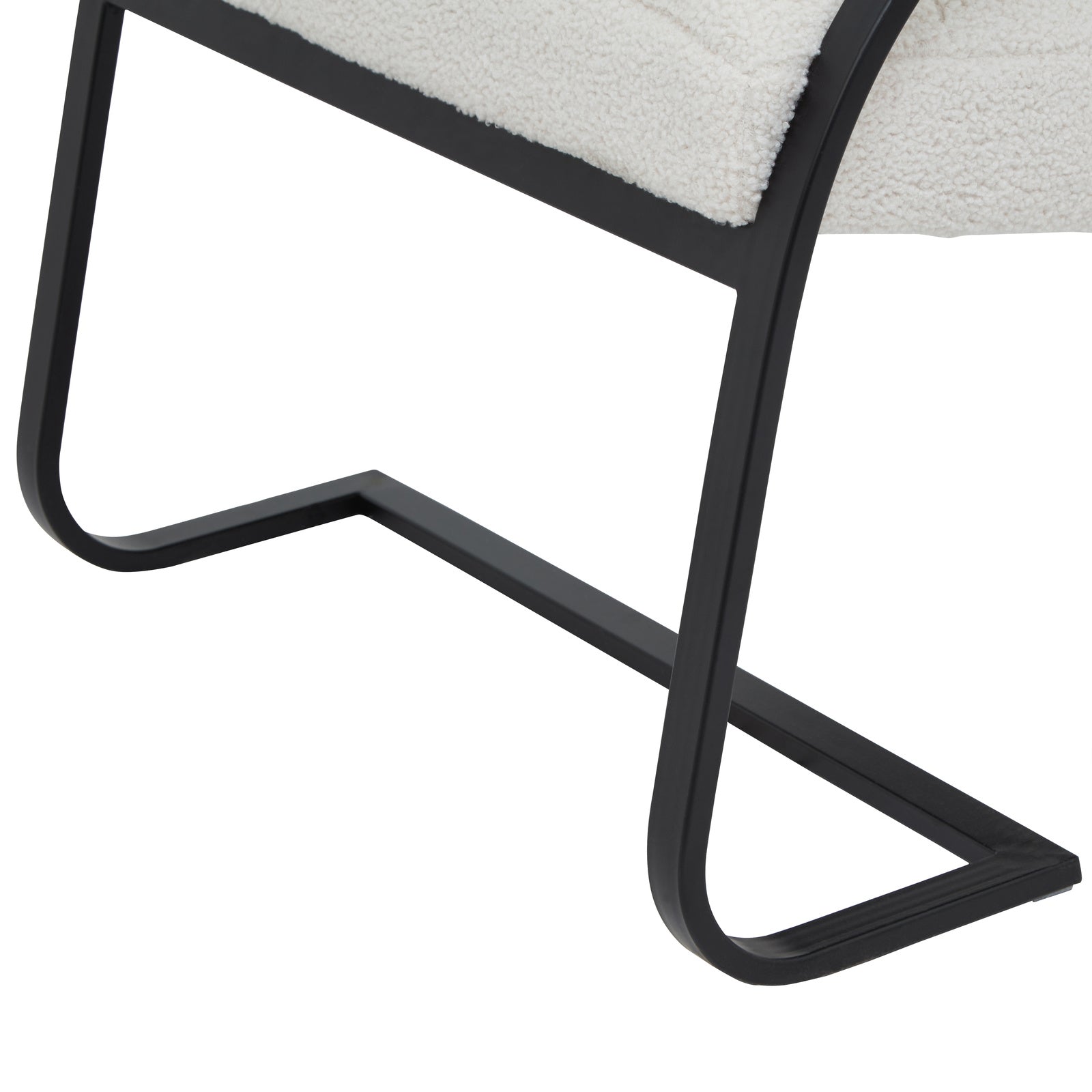 Bernett Boucle Ribbed Accent Chair Upholstered Boucle Armchair