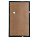Jaasiel Black Wood Window Wall Mirror Large Rustic Mirror