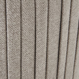 Eva Swivel Ottoman Oatmeal Twill Upholstered Footstool