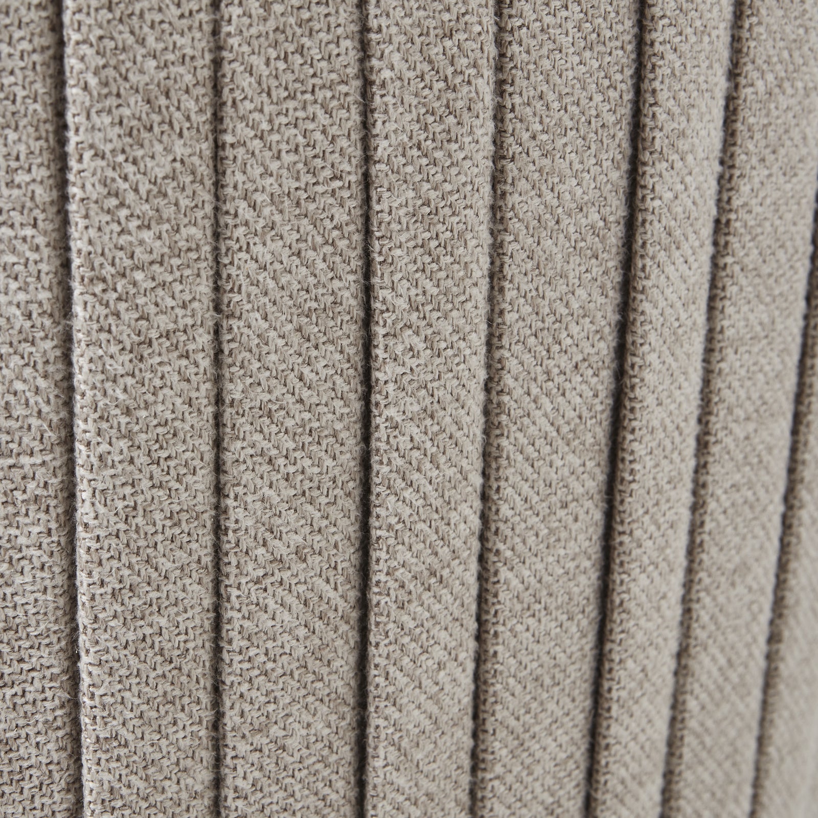 Eva Swivel Ottoman Oatmeal Twill Upholstered Footstool