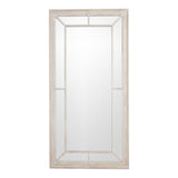 Nehemiah Washed Wood Window Wall Mirror Large Rustic Mirror