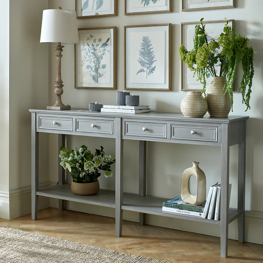 The Tranquil Collection Four Drawer Console Table