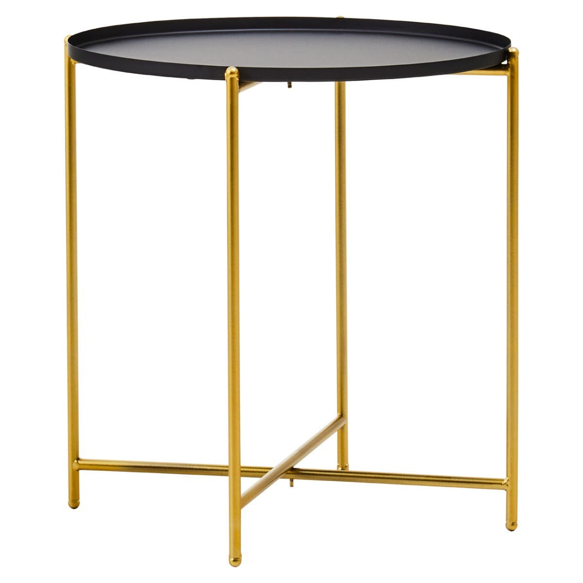 Cassie Black Top Side Table