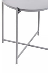 Cassie Grey Iron Side Table