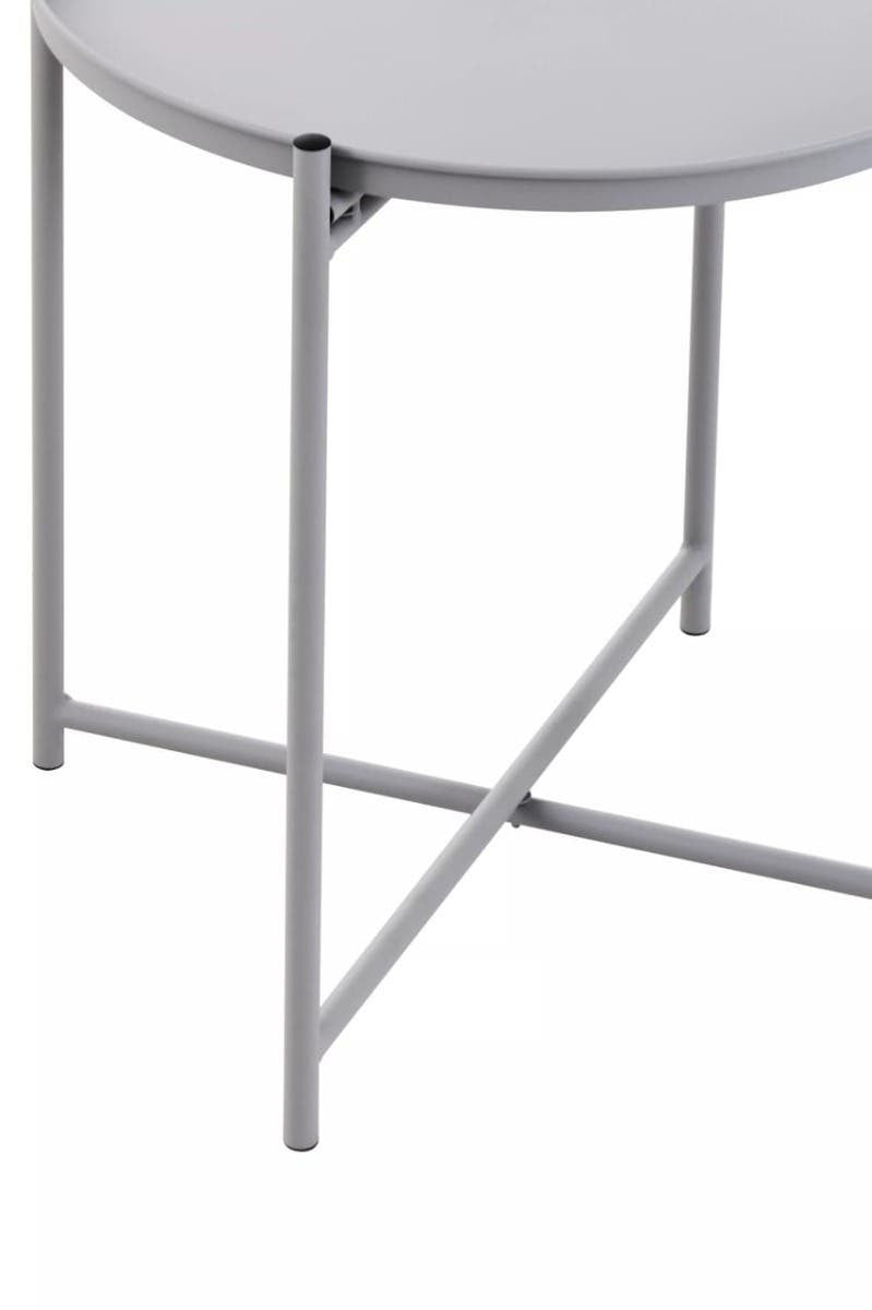 Cassie Grey Iron Side Table