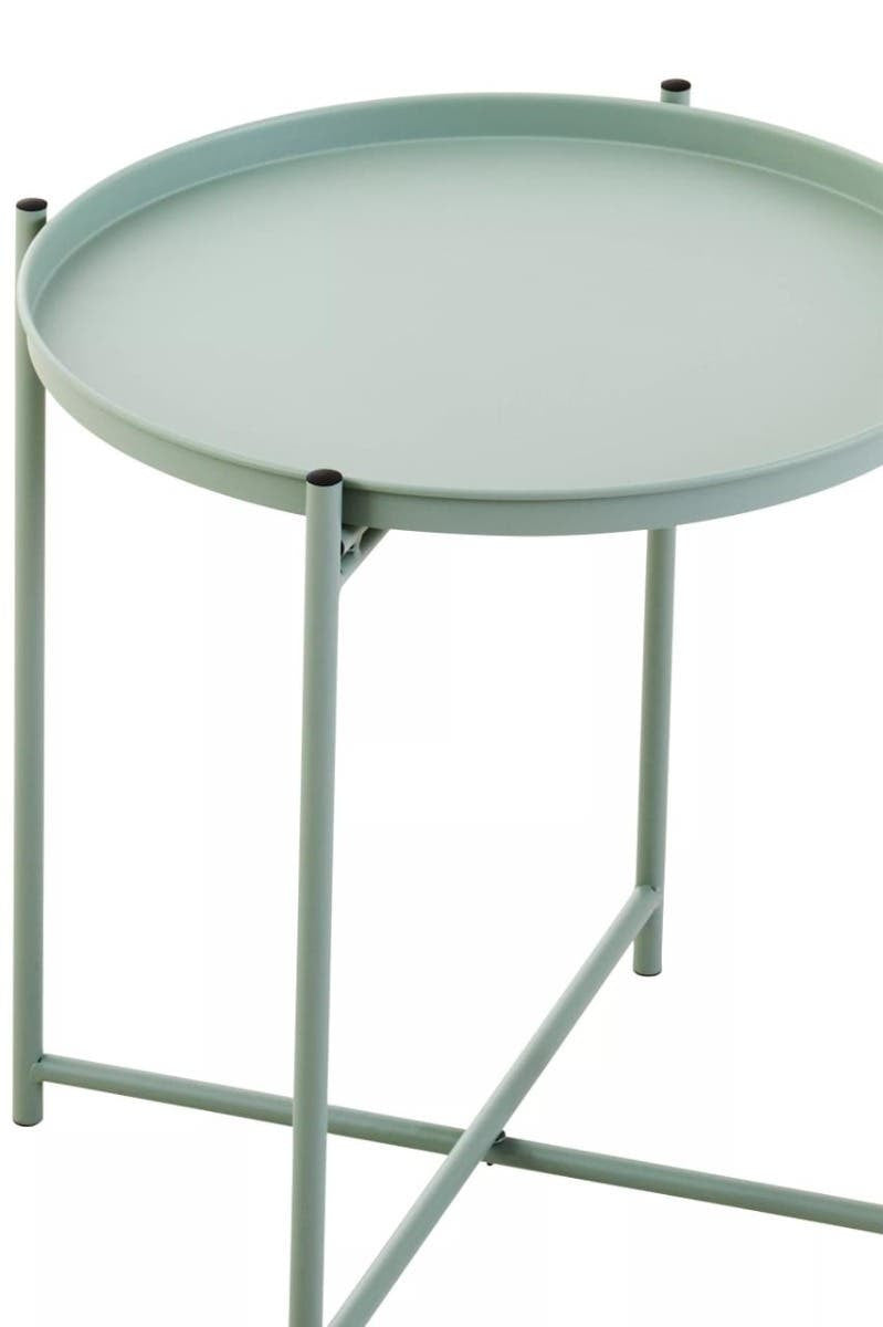 Cassie Green Iron Side Table