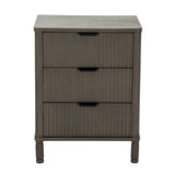 Edward Collection 3 Drawer Bedside Table