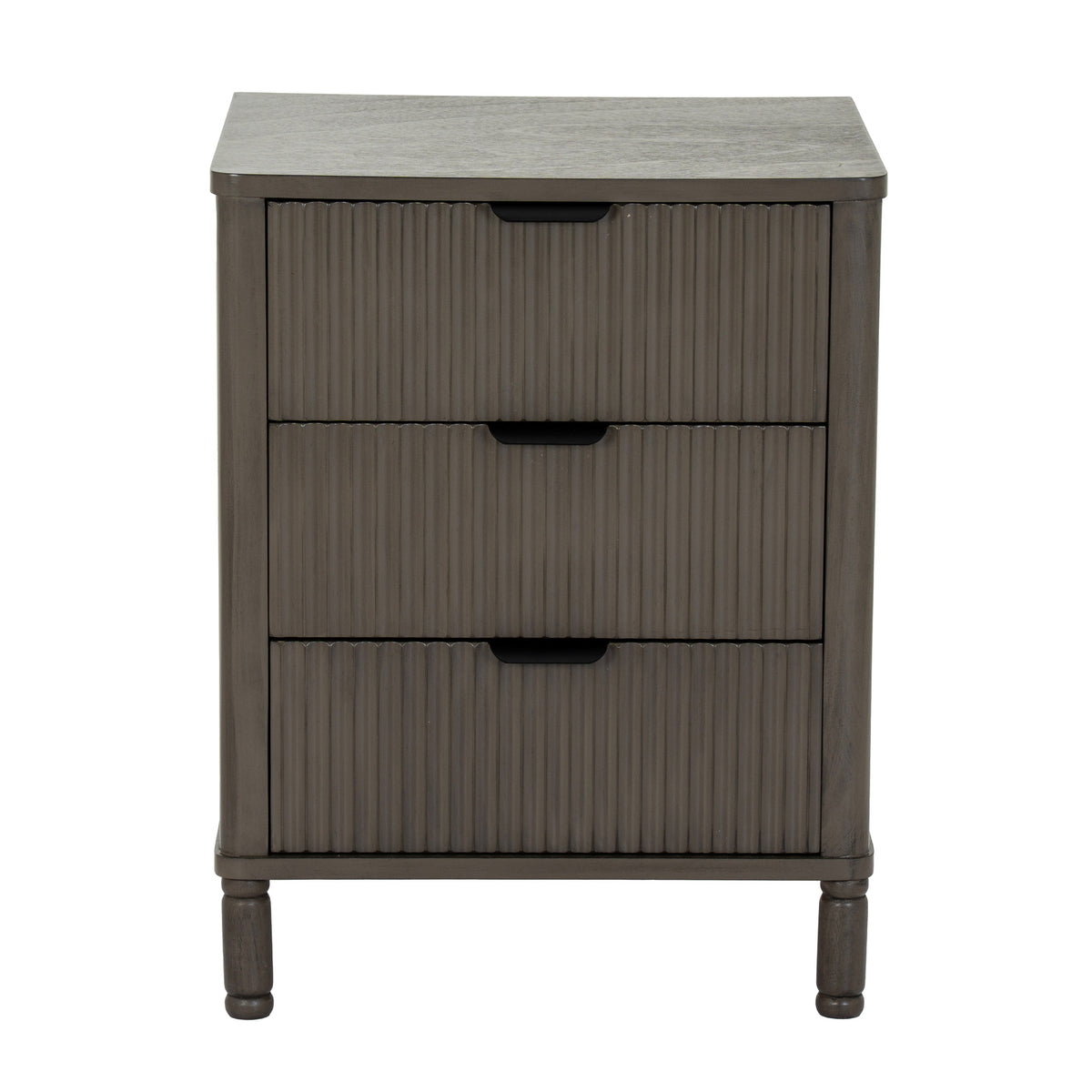 Edward Collection 3 Drawer Bedside Table