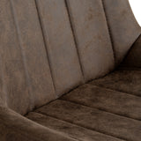 Alder Coffee Swivel Dining Chair