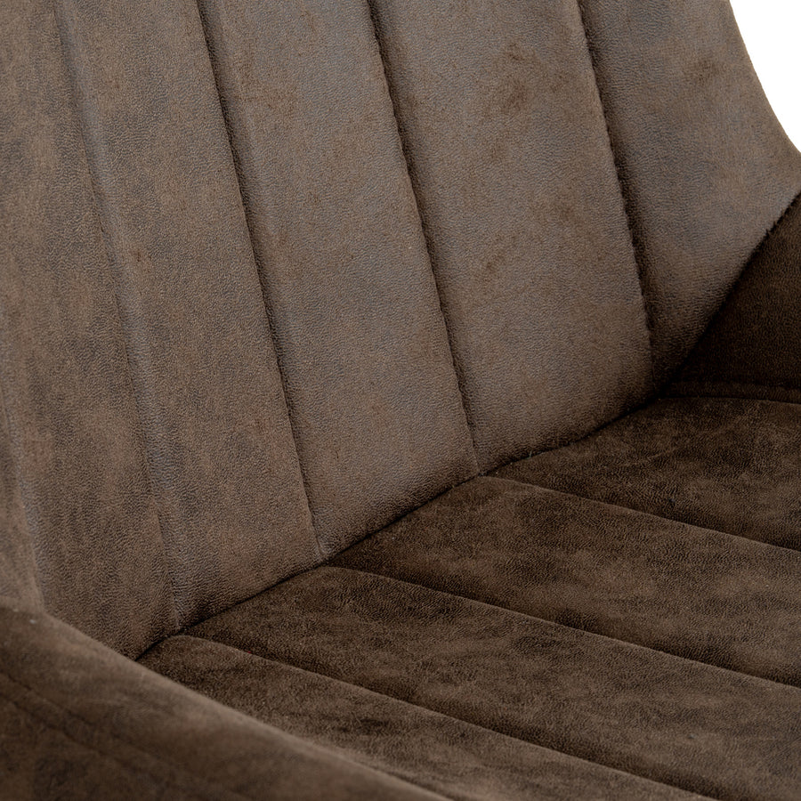 Alder Coffee Swivel Dining Chair