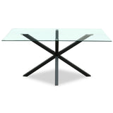 Imola Rectangular Glass Dining Table