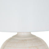 Bradley Ceramic Table Lamp Linen Shade