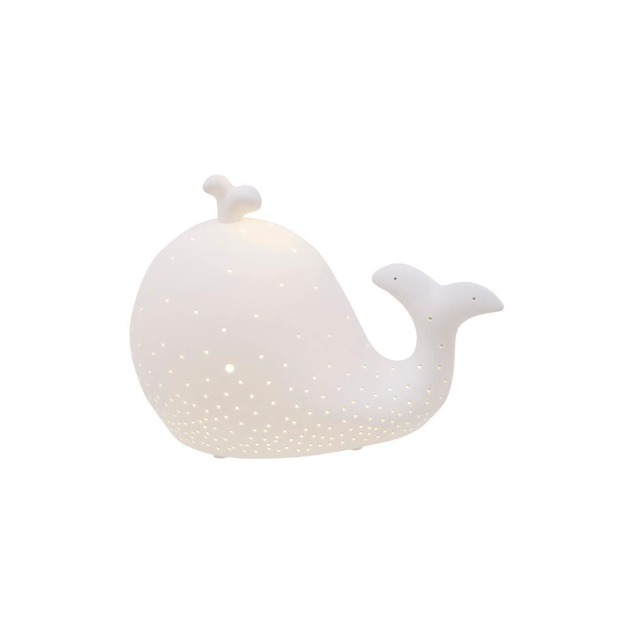 Eva Kids Whale Ceramic Night Light
