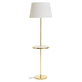 Remel Shiny Brass Tapered Floor Lamp