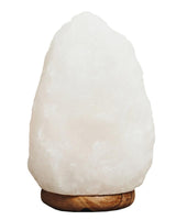 Mia White Natural Salt Table Lamp
