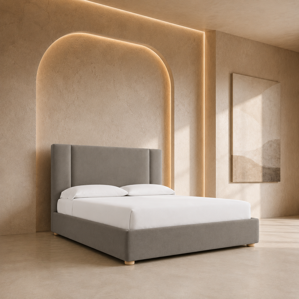 Luke Upholstered Bed - Luke
