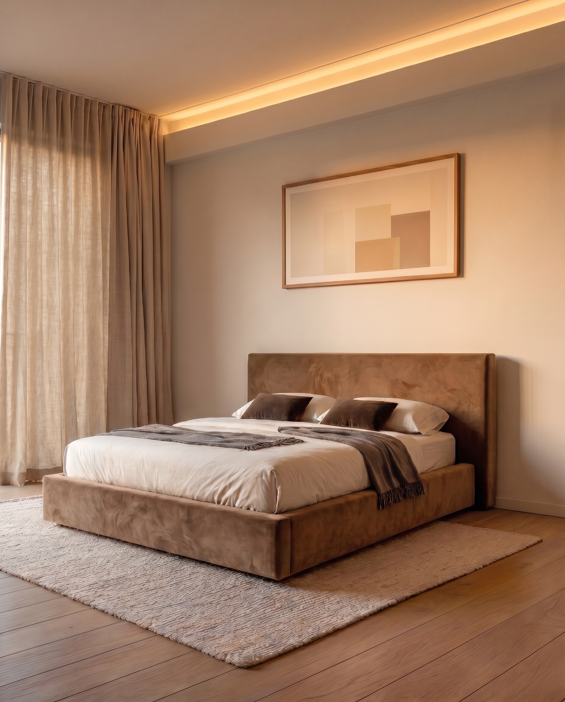 Levi Upholstered Bed - Levi