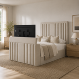 Silas Velvet TV Upholstered Bed - Silas