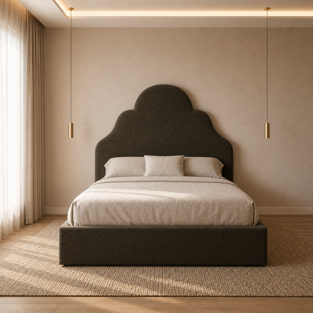 Philip Upholstered Bed - Philip