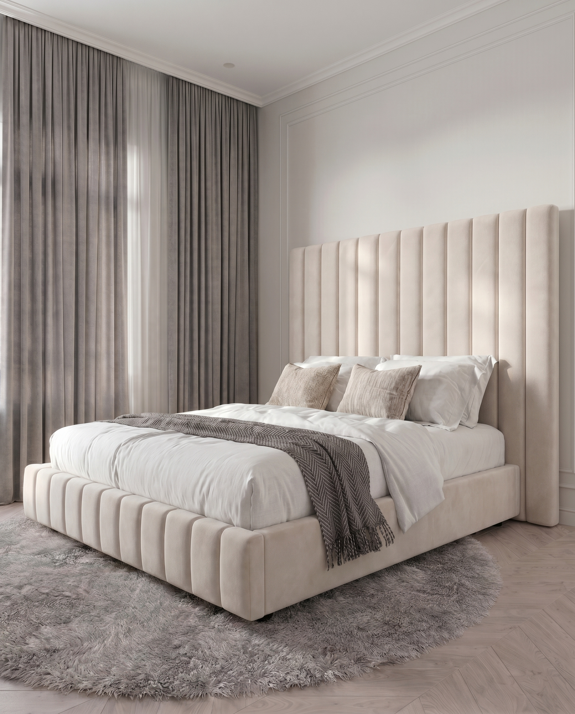 Micah Upholstered Bed - Micah
