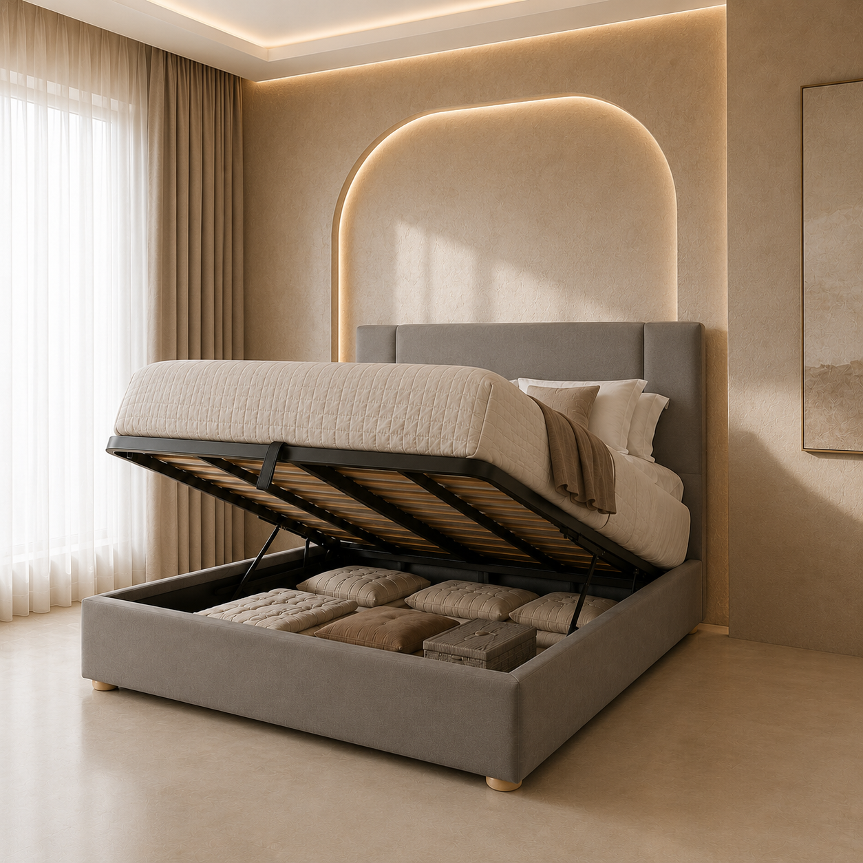 Luke Upholstered Bed - Luke