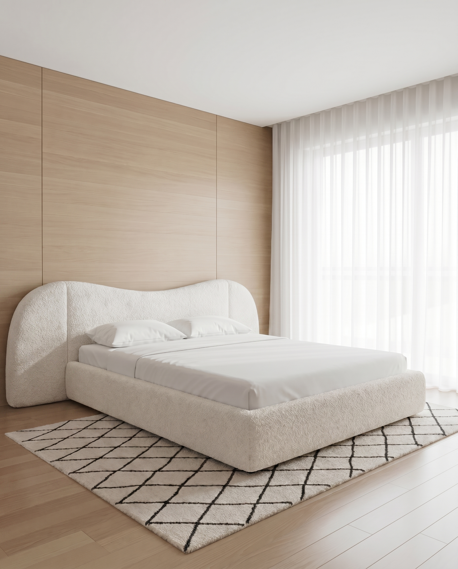 David Cloud Upholstered Bed - David