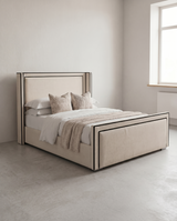 Nathaniel Wing Wingback Upholstered Bed - Nathaniel