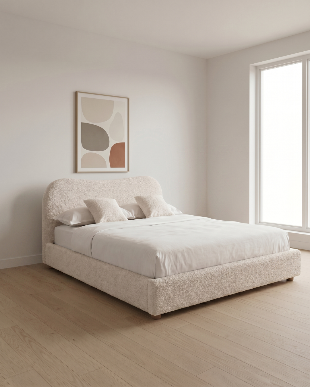 Amos Upholstered Bed - Amos