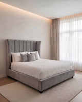 Jeremiah Lined Upholstered Bed - Jeremiah