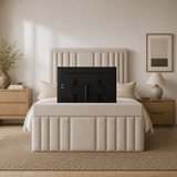 Silas Velvet TV Upholstered Bed - Silas