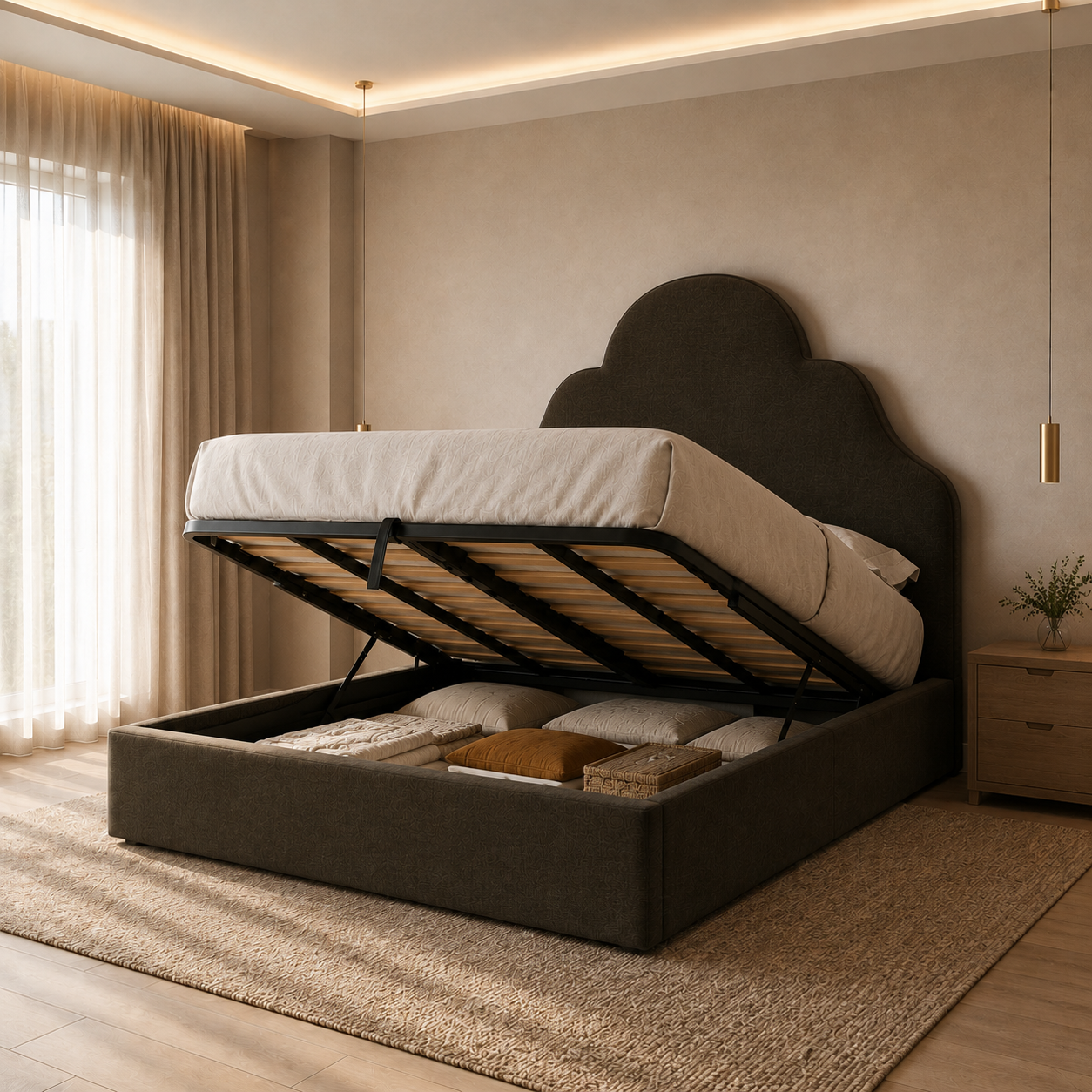 Philip Upholstered Bed - Philip