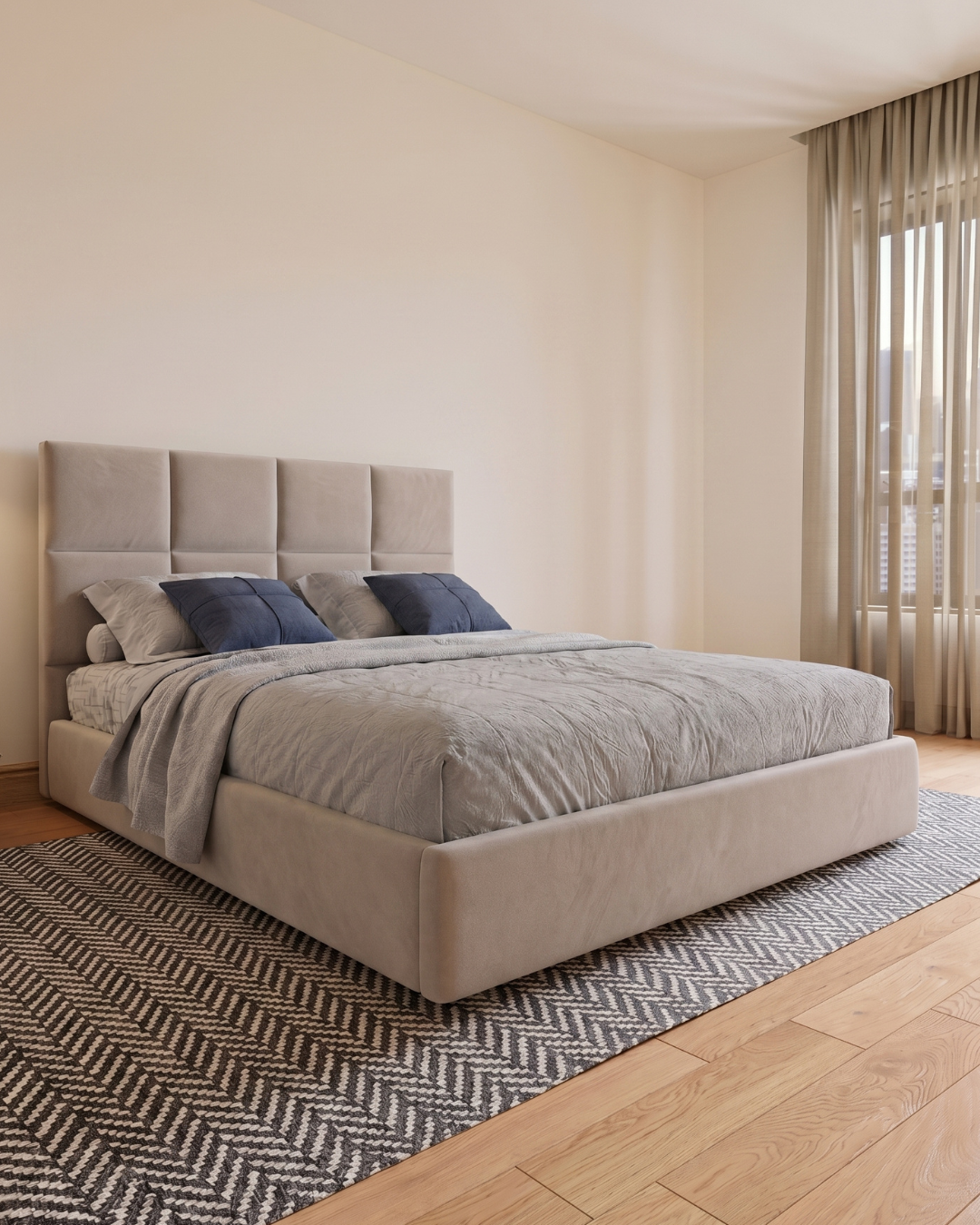 Elias Upholstered Bed - Elias