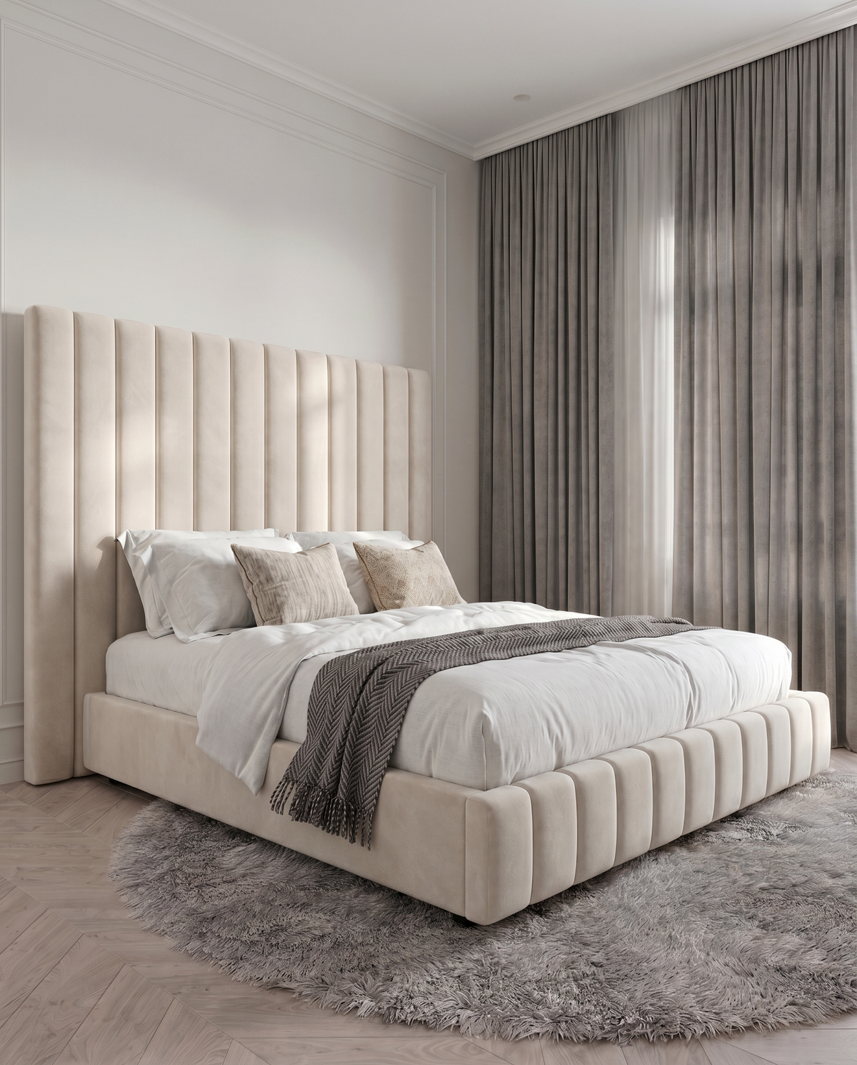 Micah Upholstered Bed - Micah